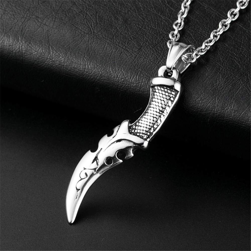 アクセサリー A&G Dagger Flamed Pendant Mixed Metal Flaming Heart Pendant With Sword, Sterling